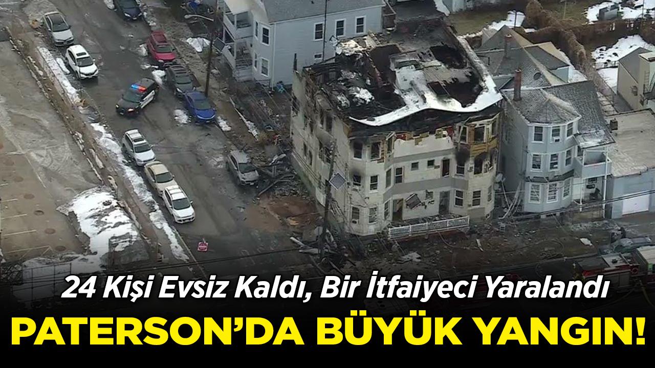 Paterson'da İki Binada Yangın Çıktı: 24 Kişi Evsiz Kaldı, 1 İtfaiyeci Yaralandı