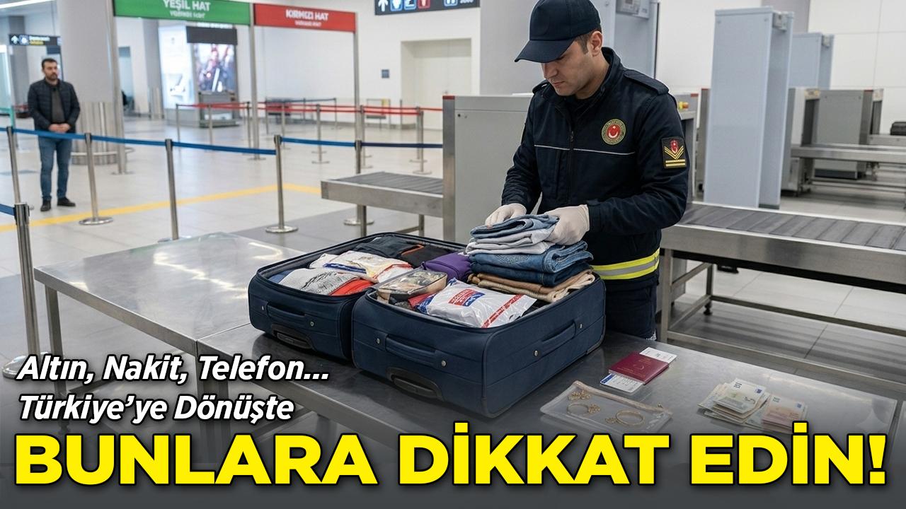 Türkiye'ye Dönüşte Gümrükte Bunlara Dikkat!