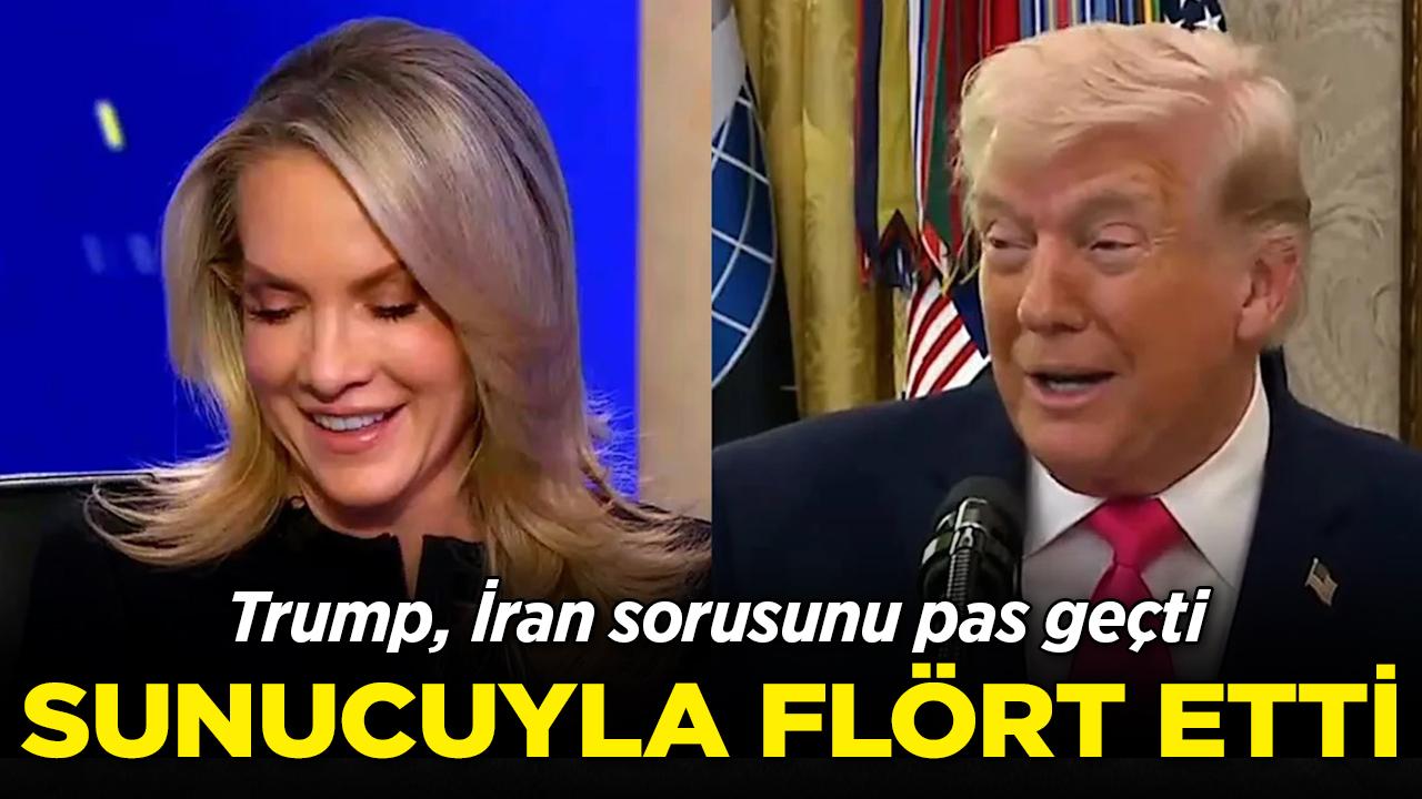 Trump İran Sorusunu Pas Geçti, Sunucuyla Flörtleşti