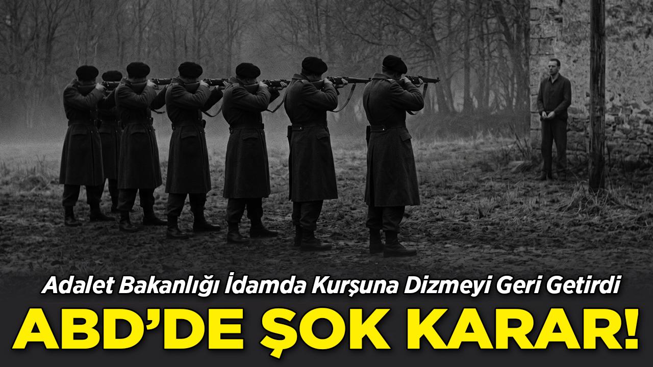 ABD'de "Kurşuna Dizme" Geri Geldi