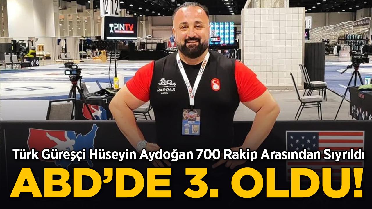 Türk Güreşçi Hüseyin Aydoğan ABD'de 3. Oldu!