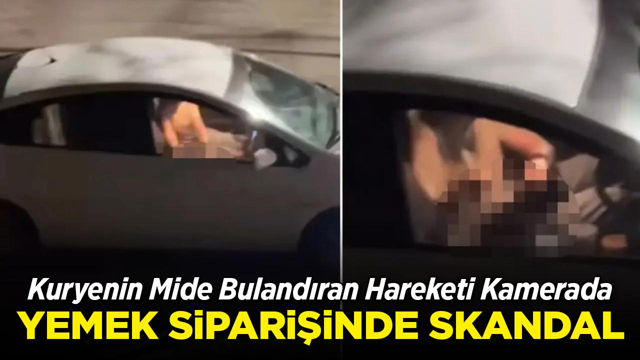 Sipariş teslimatında skandal: Yemeğe ayakkabısını sürdü