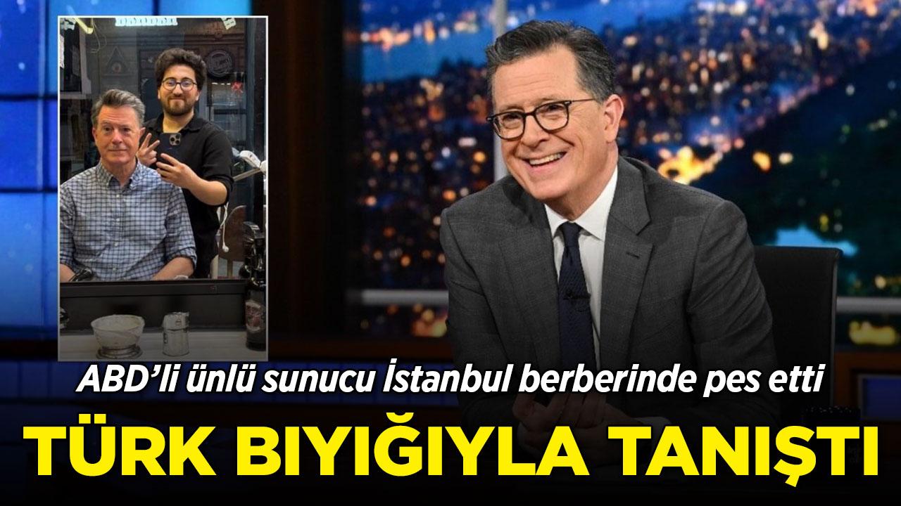 Stephen Colbert'in İstanbul'da berber ve Türk bıyığı anısı