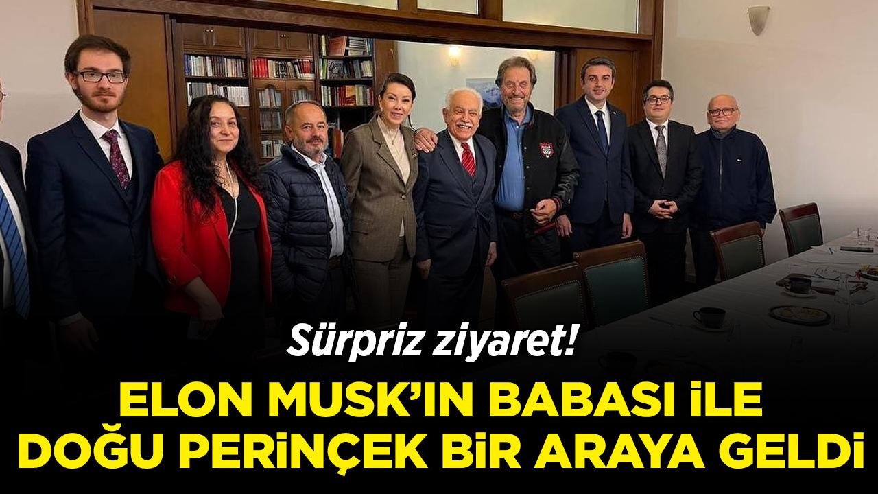 Sürpriz ziyaret! Elon Musk'ın babası ile Doğu Perinçek bir araya geldi