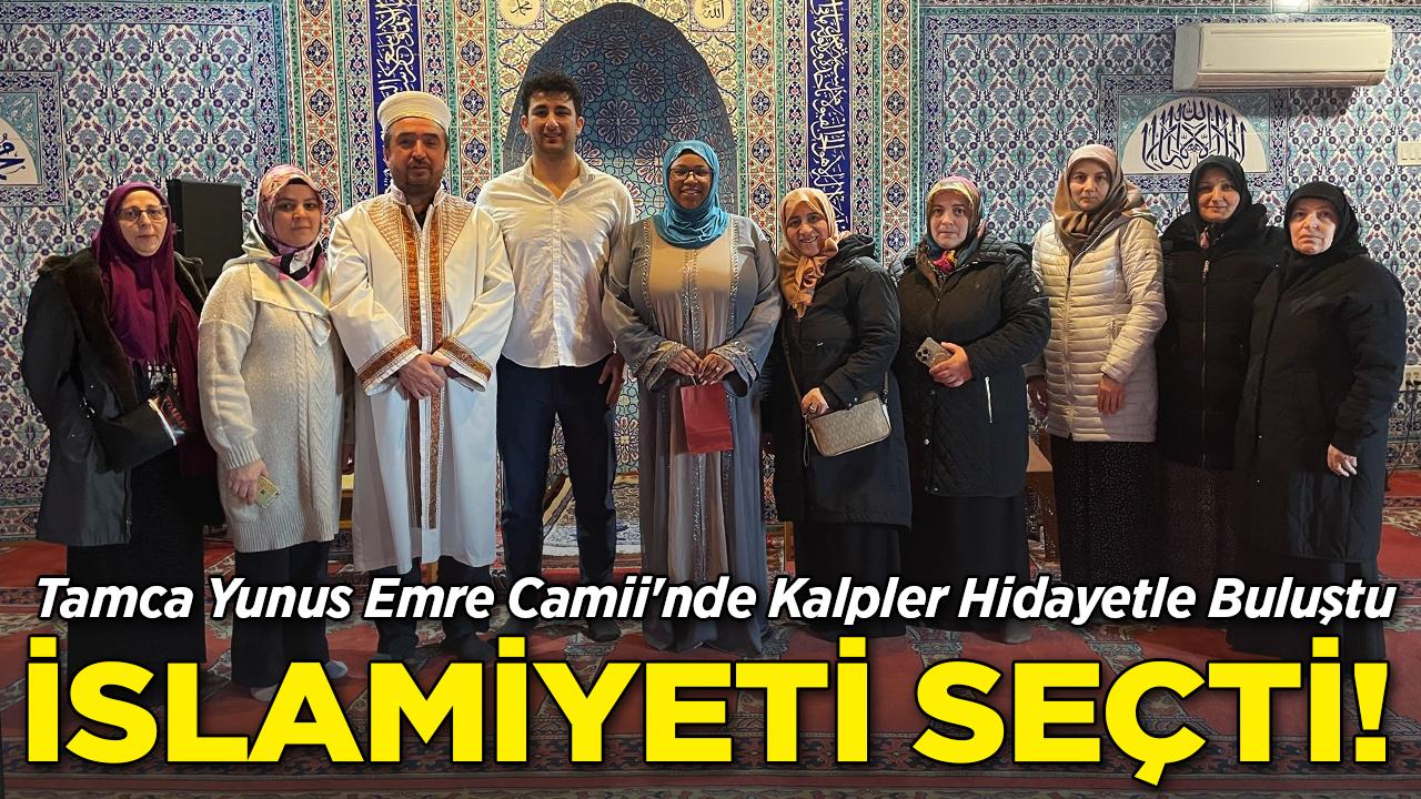 Tamca Yunus Emre Camii'nde Kalpler Hidayetle Buluştu: Bir Kişi Daha İslamiyeti Seçti
