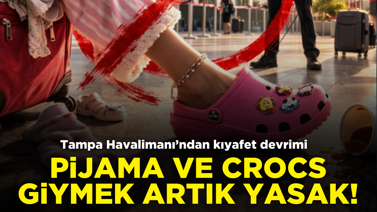 Tampa Uluslararası Havalimanı'ndan pijama ve Crocs yasağı