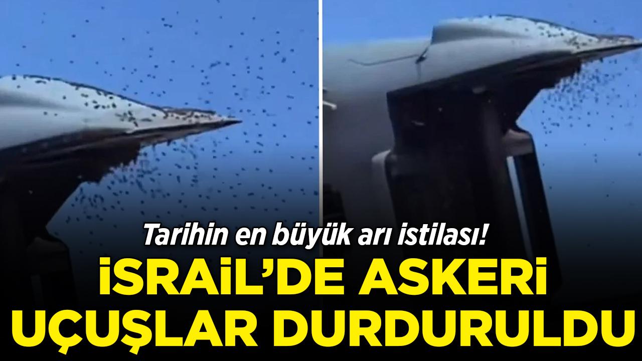 Tarihin en büyük arı istilası! İsrail'de askeri uçuşları durdurdu