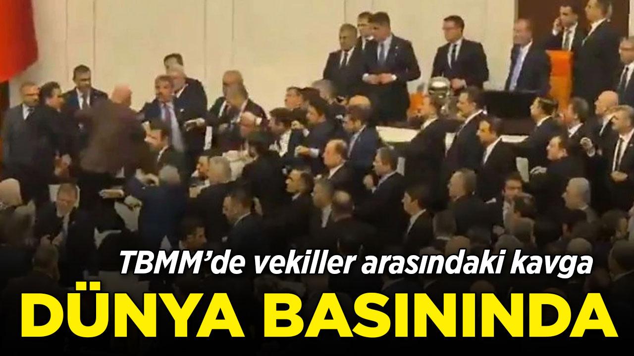 TBMM'deki kavga dünya basınında