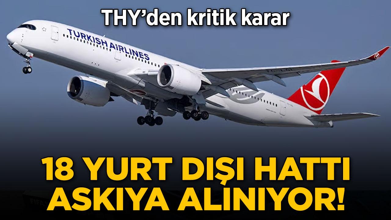 THY 18 yurt dışı hattını askıya almaya hazırlanıyor