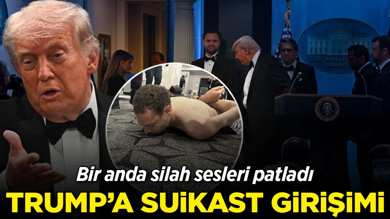 Trump'ın katıldığı yemekte silah sesleri