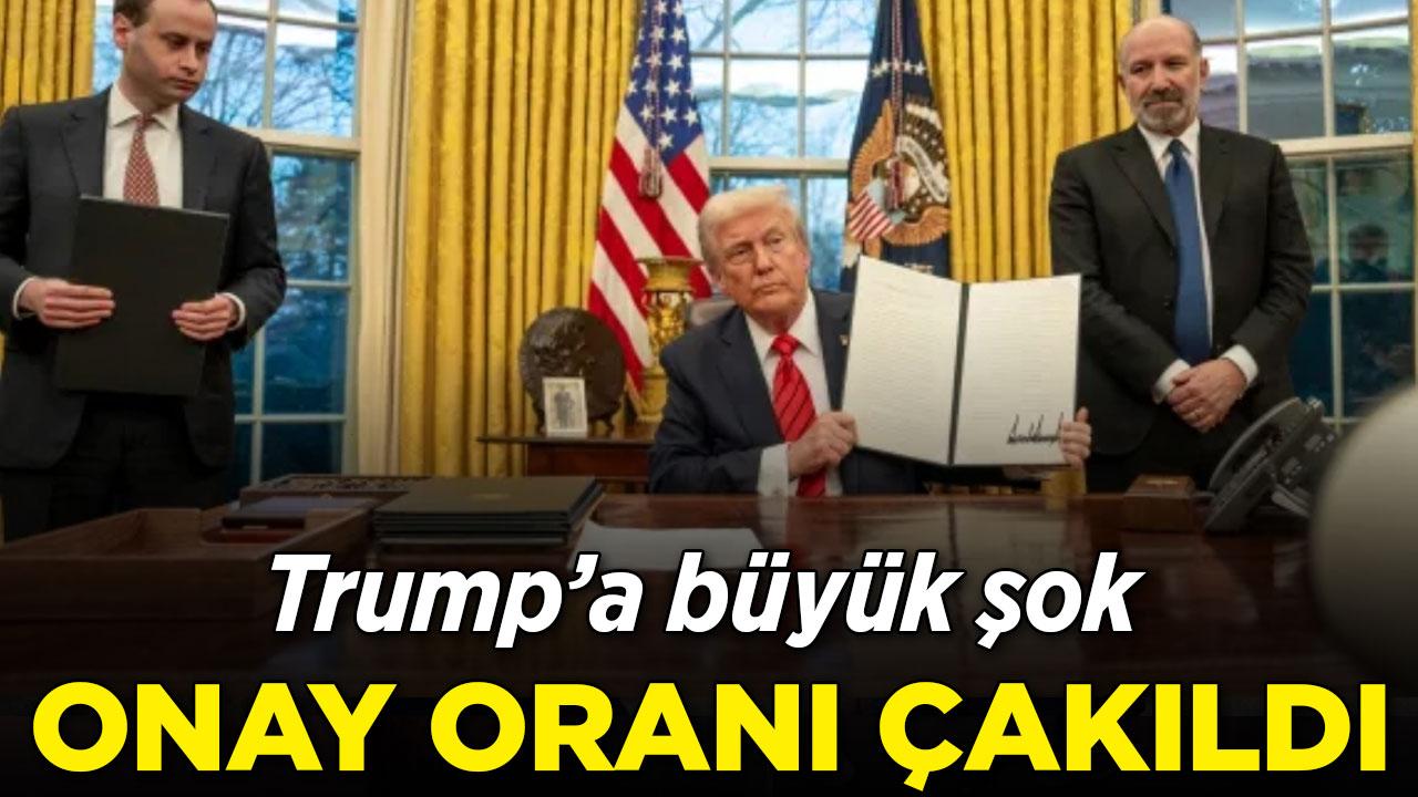Trump'ın onay oranı ikinci dönemin en düşük seviyesinde