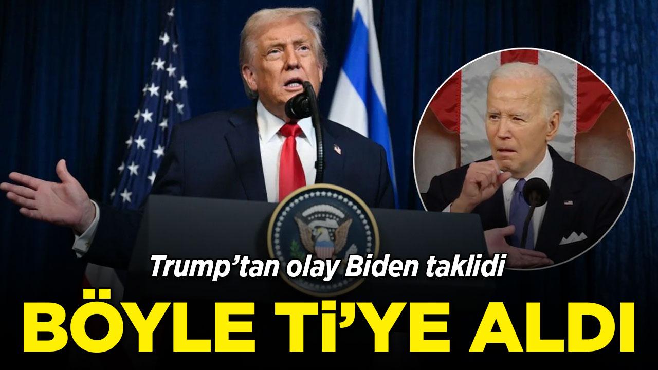 Trump'tan Biden taklidi