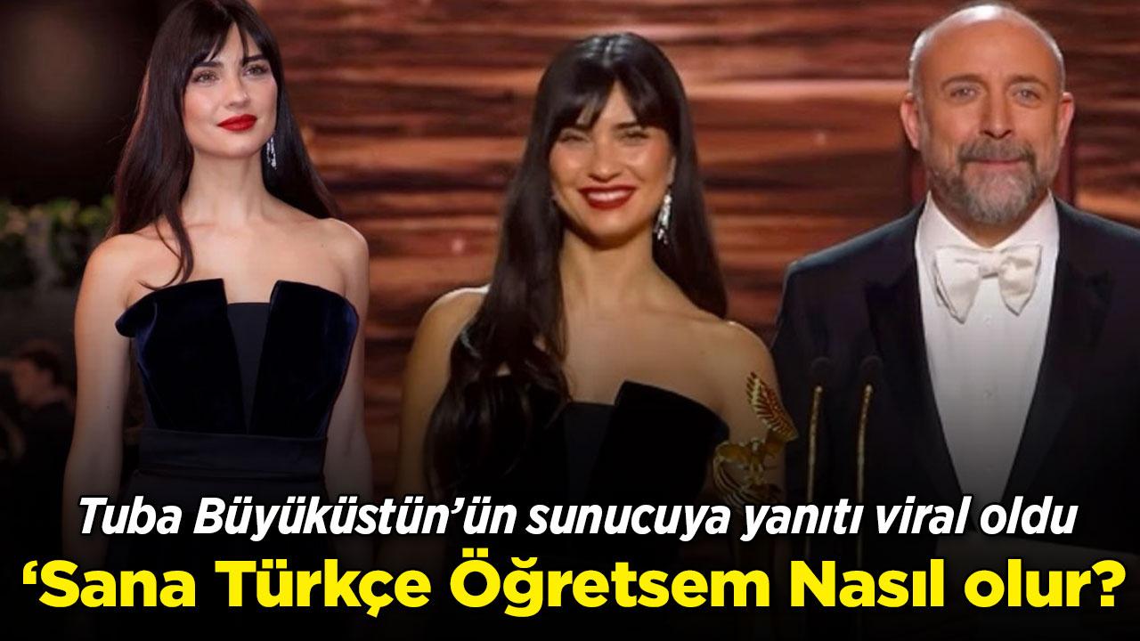 Tuba Büyüküstün'ün "Türkçe" yanıtı gündem oldu