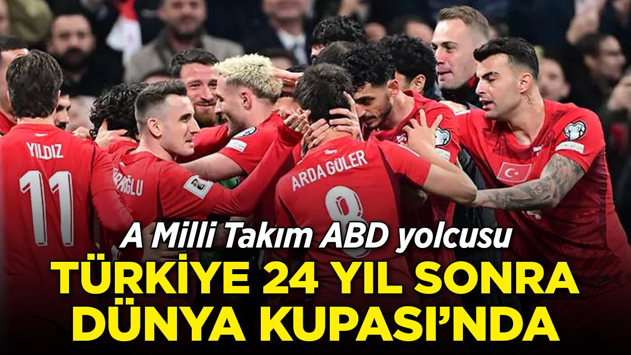 Türkiye Dünya Kupası'nda: 24 yıllık hasret bitti