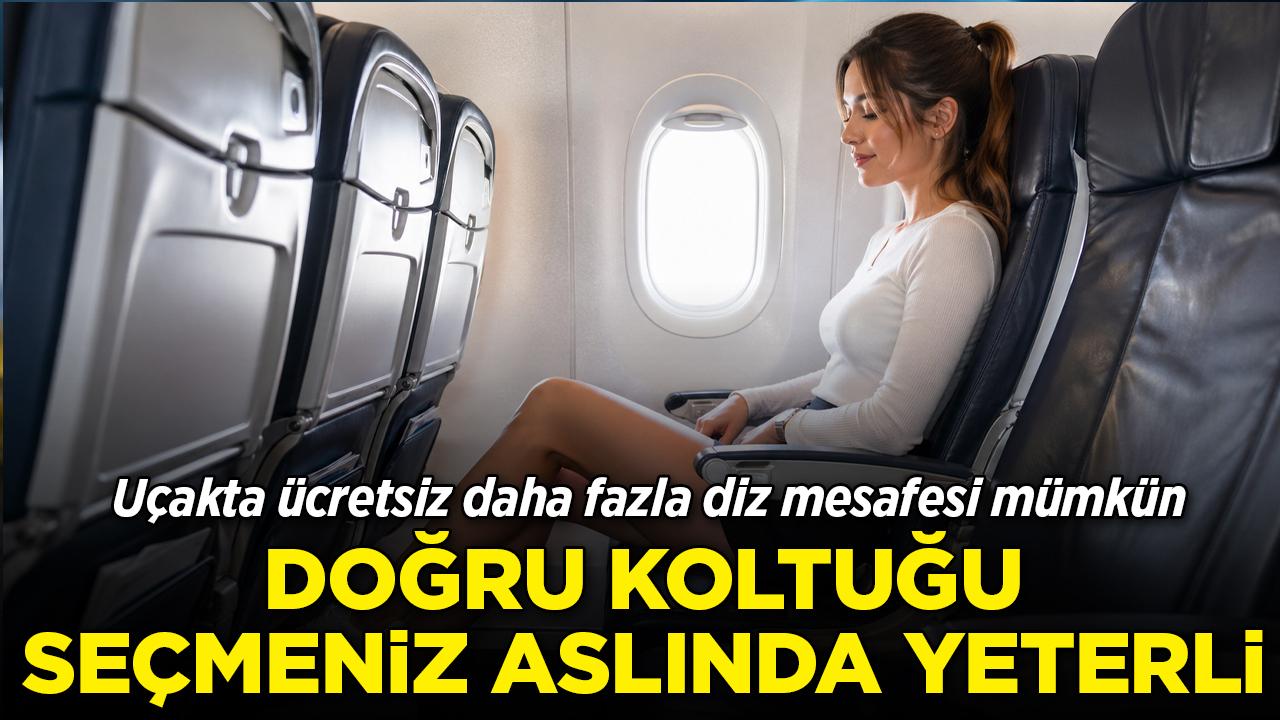 Uçakta ücretsiz daha fazla diz mesafesi mümkün