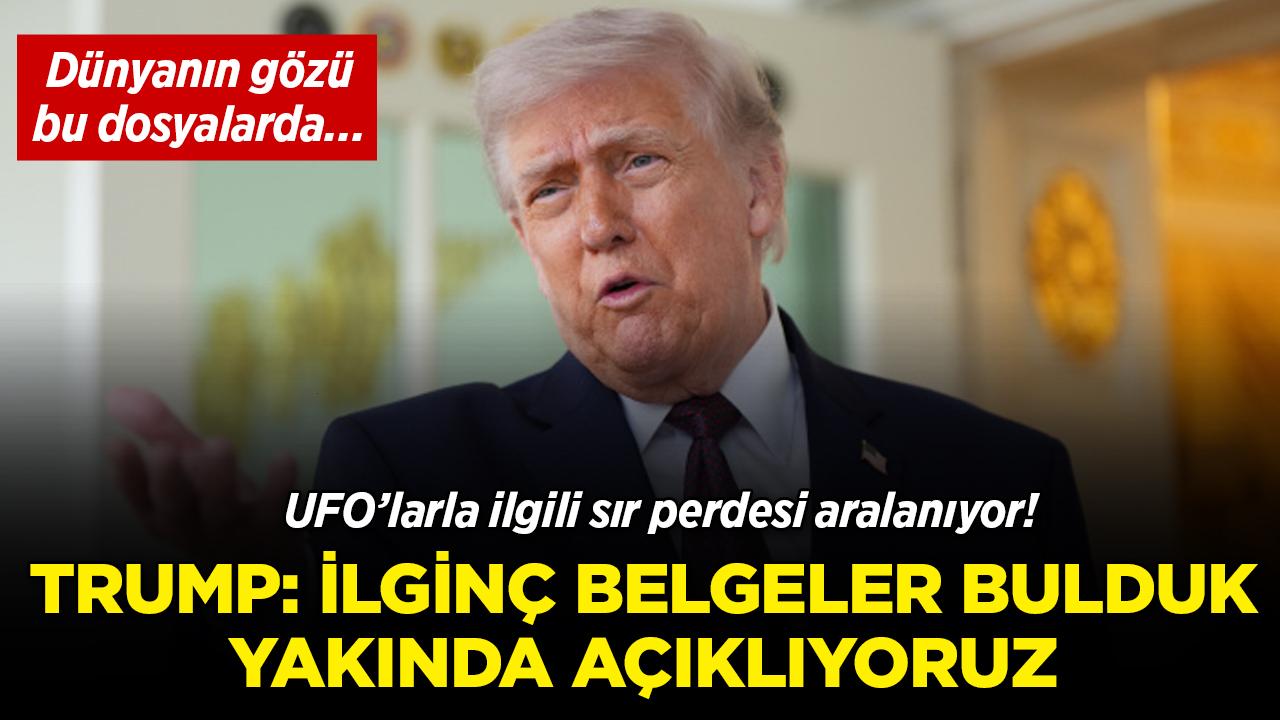 UFO'larla ilgili sır perdesi aralanıyor! Trump: İlginç belgeler bulduk, yakında açıklıyoruz
