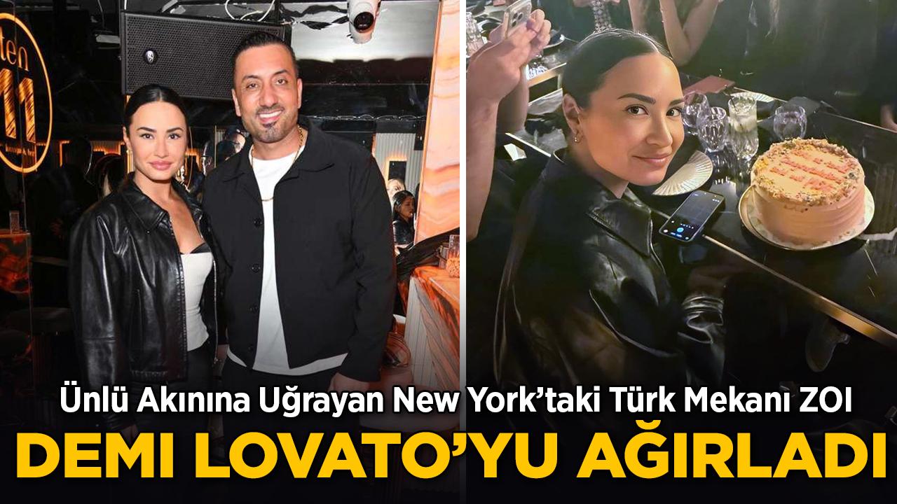 Ünlü Akınına Uğrayan New York'taki Türk Mekanı ZOI, Demi Lovato'yu Ağırladı