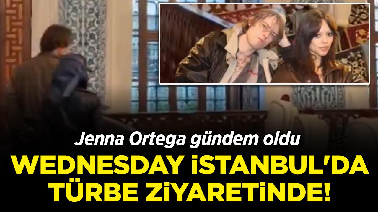 Wednesday İstanbul'da türbe ziyaretinde! Jenna Ortega gündem oldu