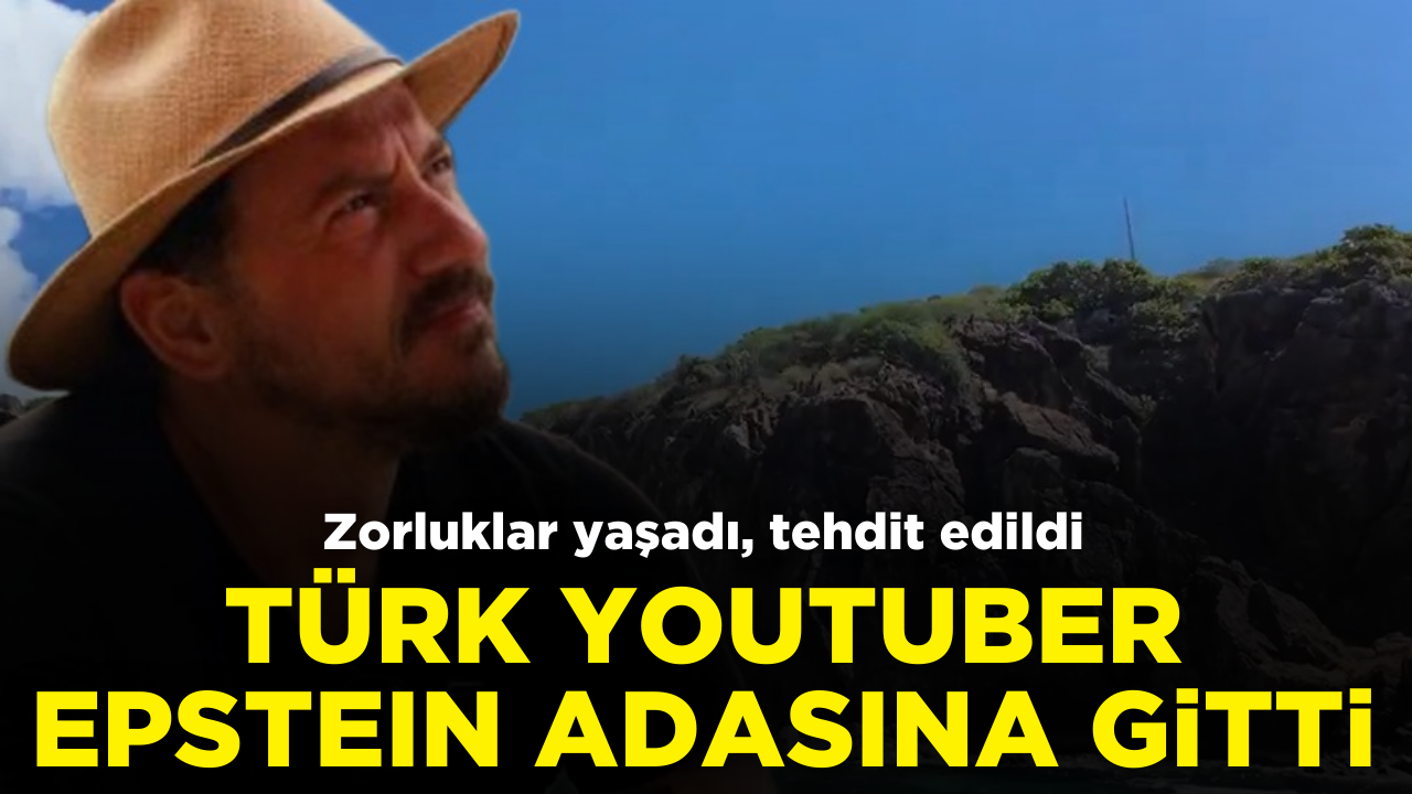 YouTuber Fatih Koparan Epstein Adası'na gitti