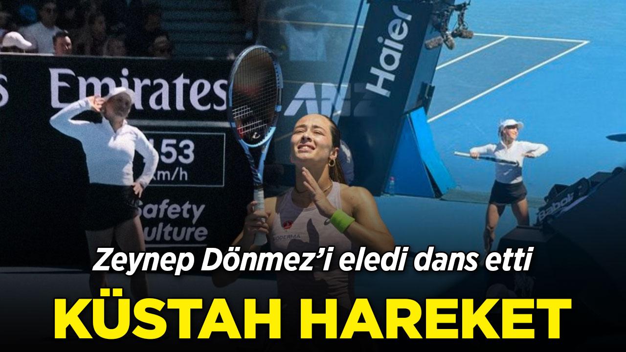 Zeynep Sönmez'i eleyen Putintseva'nın sevinci tepki çekti