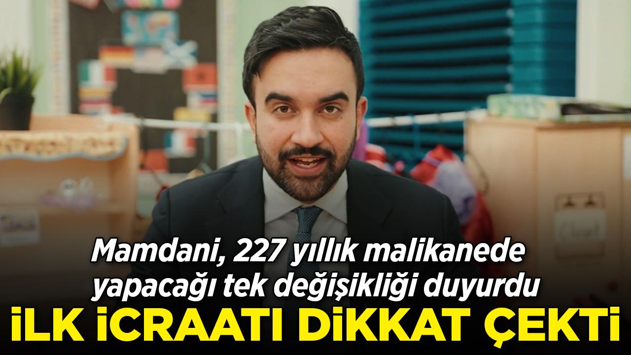 Zohran Mamdani ilk değişikliği taharet musluğuyla yaptı
